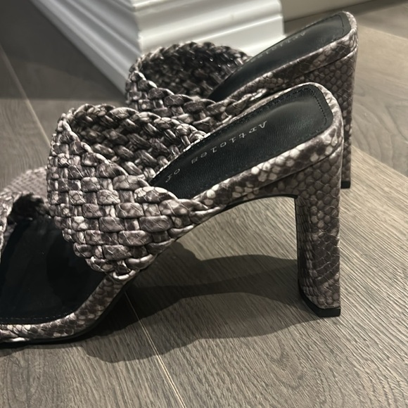 Articles of Society Asti Braided Open Square Toe Blocked Heeled Sandals Size 10 - Picture 13 of 16